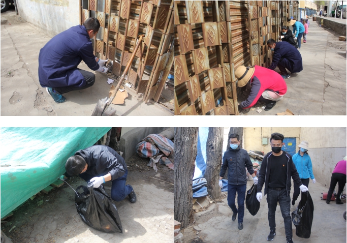 中共青海省第三建筑工程有限公司支部委員會(huì)開展“黨旗領(lǐng)航，愛衛(wèi)同行”主題黨日活動(dòng)